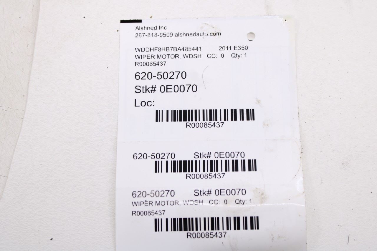 2010-2016 Mercedes-Benz E 350 Luxury 4Matic Front Windshield Wiper Transmission9