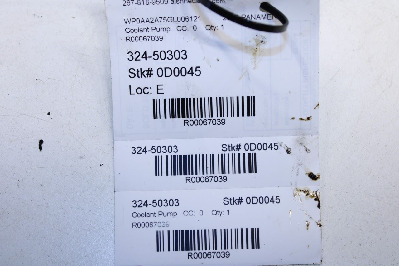 10-16 Porsche Panamera 4 3.6L Engine Motor Coolant Water Pump 948-106-033-01 OEM - Alshned Auto Parts