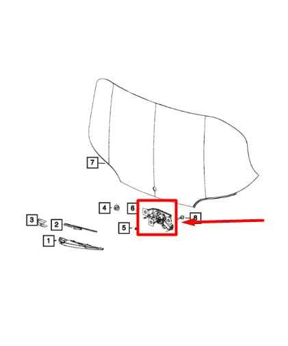 2019-2023 Jeep Cherokee Trunk Liftgate Wiper Motor 68286799AA OEM - Alshned Auto Parts