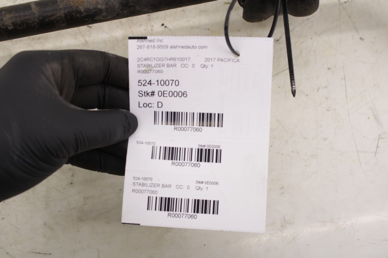 2017-24 Chrysler Pacifica Limited 3.6L FWD Front Stabilizer Sway Bar 68218102AB - Alshned Auto Parts