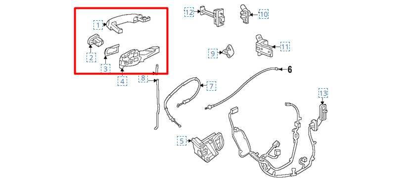 2024-2025 Chevrolet Trax Rear Left Driver Side Door Exterior Handle 26283544 OEM - Alshned Auto Parts