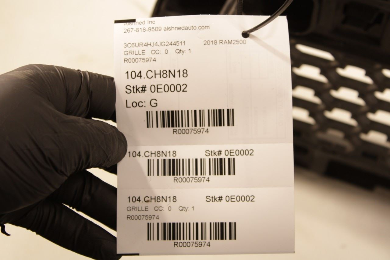 14-18 Ram 2500 Tradesman Crew Cab 6.4L 2WD Front Radiator Upper Grille w/ Emblem - Alshned Auto Parts