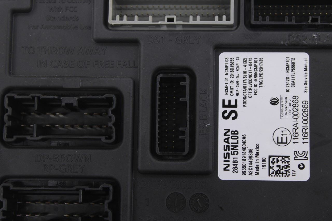 2019-2020 Infiniti QX50 ESSENTIAL Body Computer Control Module BCM 284B1-5NL0B - Alshned Auto Parts