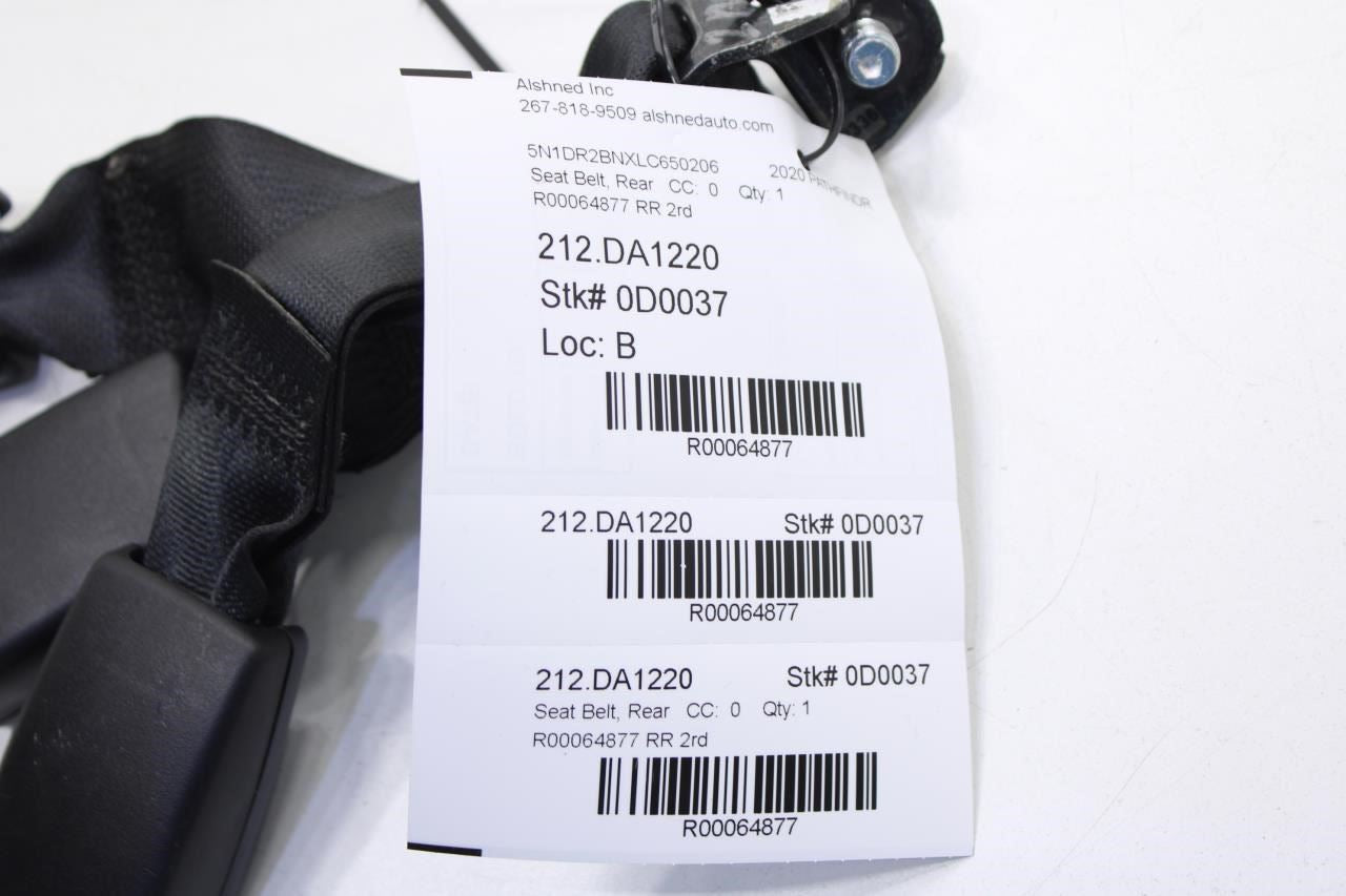 2013-20 Nissan Pathfinder SV Rear RH and LH Center 2nd Row Seat Belt Buckle Set - Alshned Auto Parts
