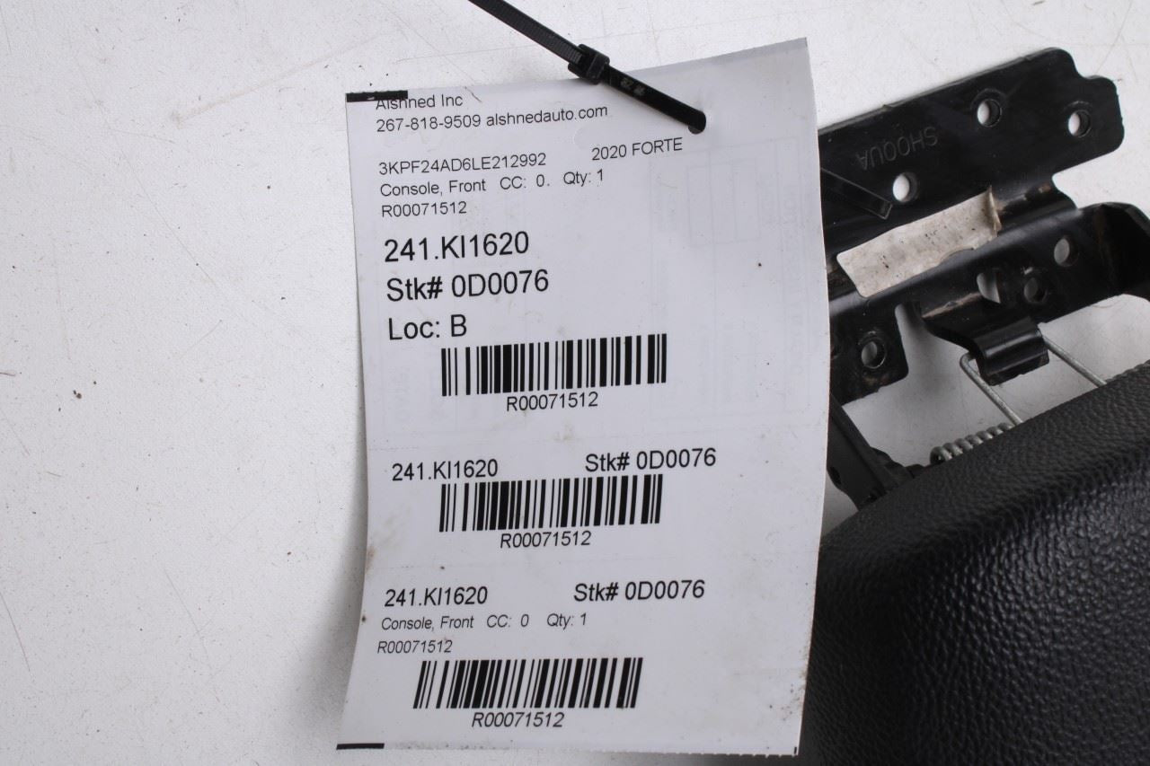 2019-24 Kia Forte LXS FR Center Console Armrest Storage Lid Cover 84660-M7000WK - Alshned Auto Parts