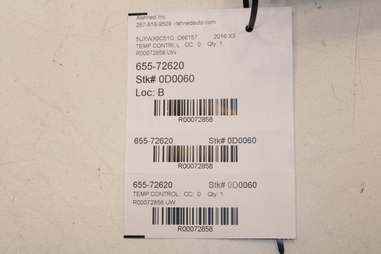 11-17 BMW X3 xDrive28i Radio Faceplate Heater Temperature Climate Control Panel - Alshned Auto Parts