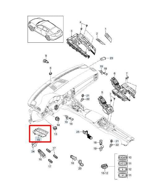 13-16 Porsche Panamera 4 Front RH Seat Memory Control Switch w/ Door Trim Panel - Alshned Auto Parts
