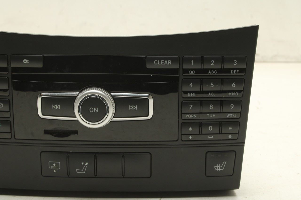 2012 Mercedes-Benz E350 Sport 4Matic Radio Faceplate Control Panel with Receiver - Alshned Auto Parts