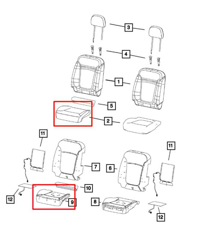 2015-23 Jeep Renegade Sport Front Passenger Right Side Seat Lower Cushion Cloth - Alshned Auto Parts