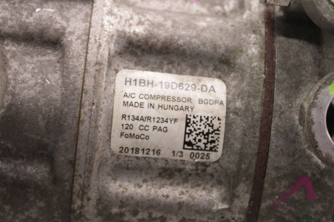 2018-2022 Ford Ecosport SE 1.0L AC Air Conditioner Compressor H1BH-19D629-DA OEM - Alshned Auto Parts