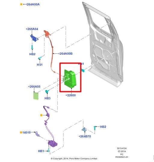 2015-2020 Ford F150 XL Rear Left Side Door Interior Handle FL34-18266B35-A OEM - Alshned Auto Parts