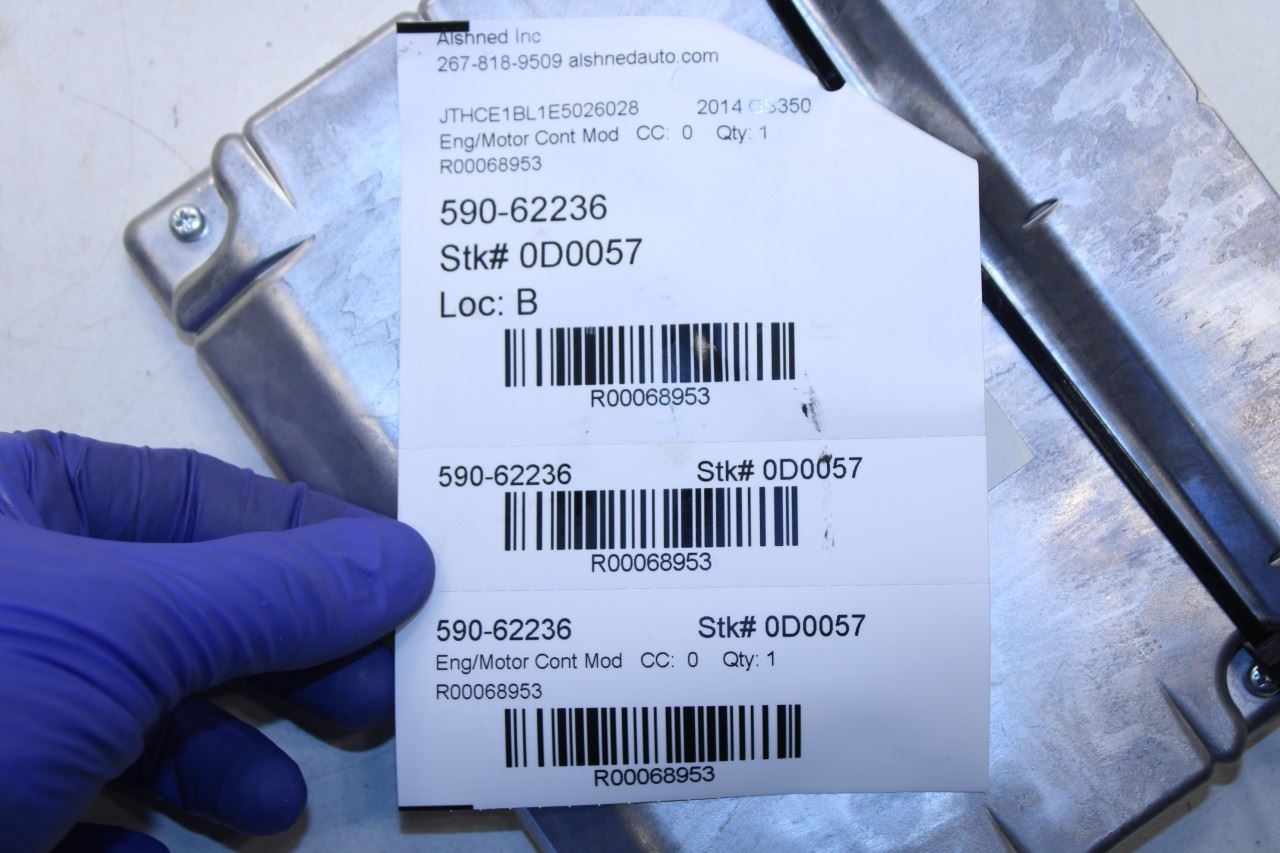 2013-15 Lexus GS350 3.5L Engine Computer Control Module ECU ECM 89661-30X51 OEM - Alshned Auto Parts