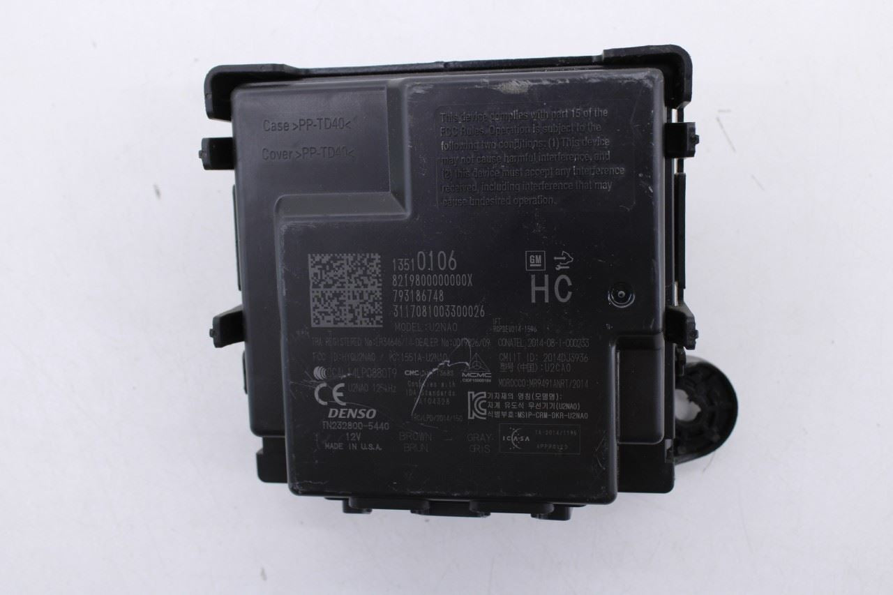 2018 Chevrolet Equinox LT Theft-Locking Keyless Entry Control Module 13510106 0
