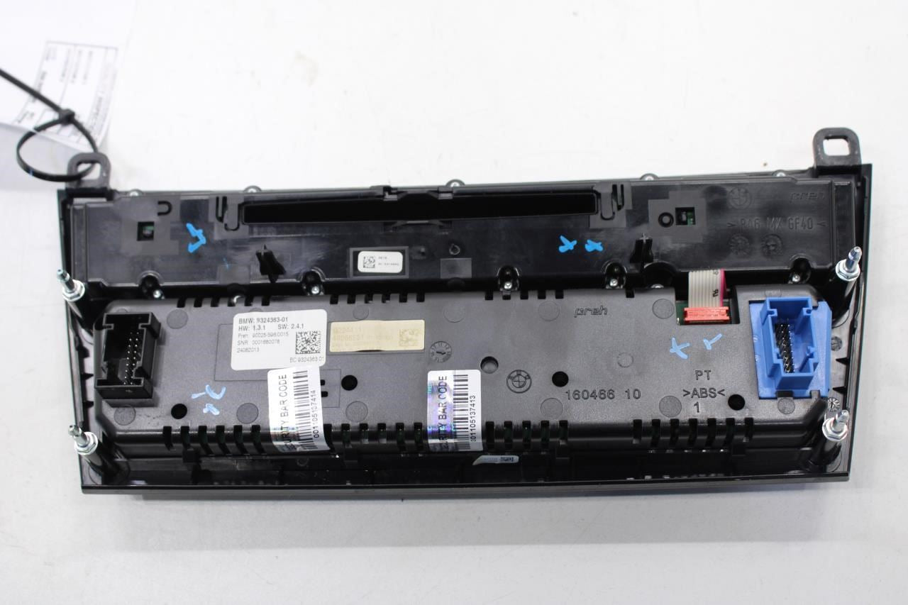 2010-15 BMW 750i xDrive Audio Radio Faceplate w/ HVAC Control Panel 9324363 OEM - Alshned Auto Parts