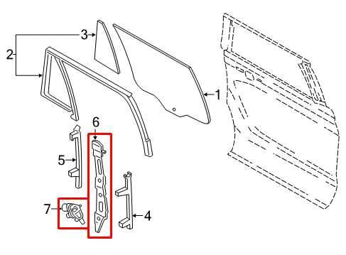 2018-2026 Ford Expedition MAX XLT Rear Right Side Door Window Regulator w/ Motor - Alshned Auto Parts