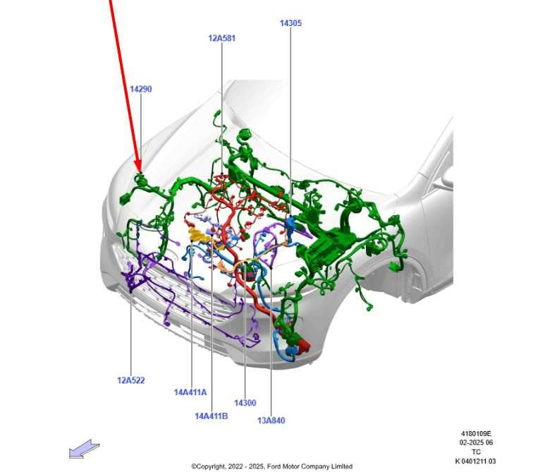 2024 Ford Escape ST 1.5L 2WD Engine Wire Wiring Harness RZ1T-14290-KN OEM - Alshned Auto Parts