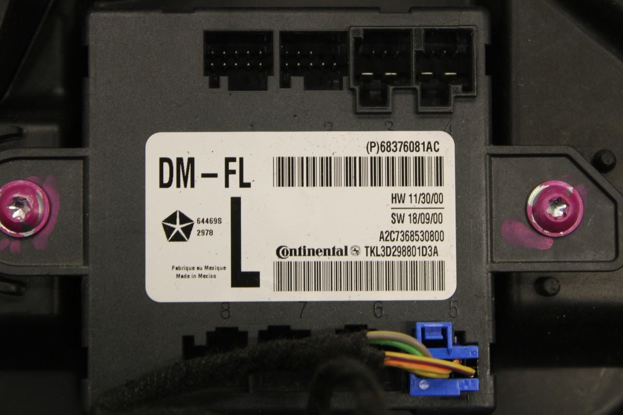 2014-2023 Jeep Cherokee Latitude FR LH Door Window Regulator w/ Carrier Plate - Alshned Auto Parts