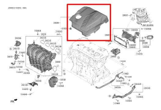 2021-23 Hyundai Santa Fe SEL 2.5L Engine Motor Top Appearance Cover 29240-2S050 - Alshned Auto Parts