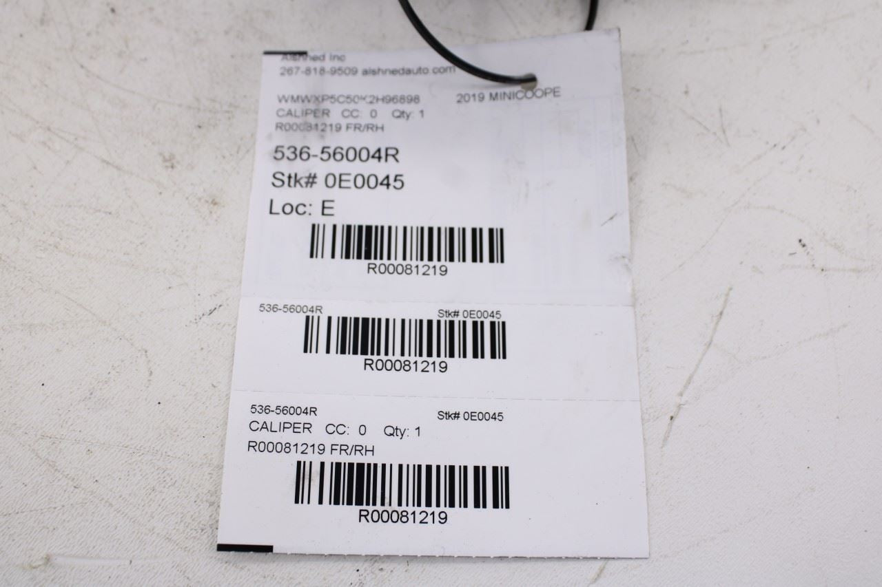 14-24 Mini Hardtop Cooper 1.5L FWD Front Passenger Right Side Brake Disc Caliper - Alshned Auto Parts