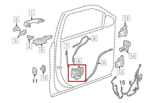 2018-2024 GMC Terrain Denali Front Left Door Lock Latch Actuator 13546474 OEM - Alshned Auto Parts