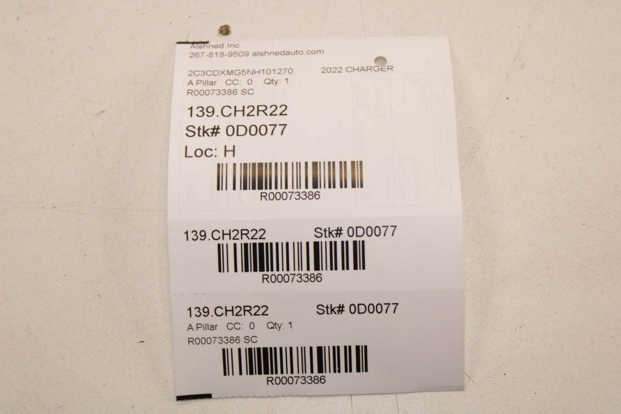 2015-23 Dodge Charger GT AWD Front Right and Left Windshield A Pillar Cover Trim - Alshned Auto Parts