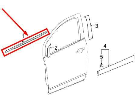 2013-2022 Buick Encore Front Right Door Window Belt Outer Molding 42670503 OEM - Alshned Auto Parts