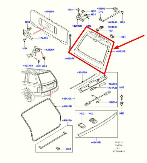 2003-08 Land Rover Range Rover Rear Upper Liftgate Tailgate BHA760010 OEM *ReaD* - Alshned Auto Parts