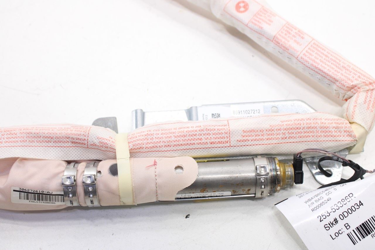 2010-2015 BMW 750I xDrive Right Side Roof Inflator Curtain Air Bag 85911027212 OEM - Alshned Auto Parts