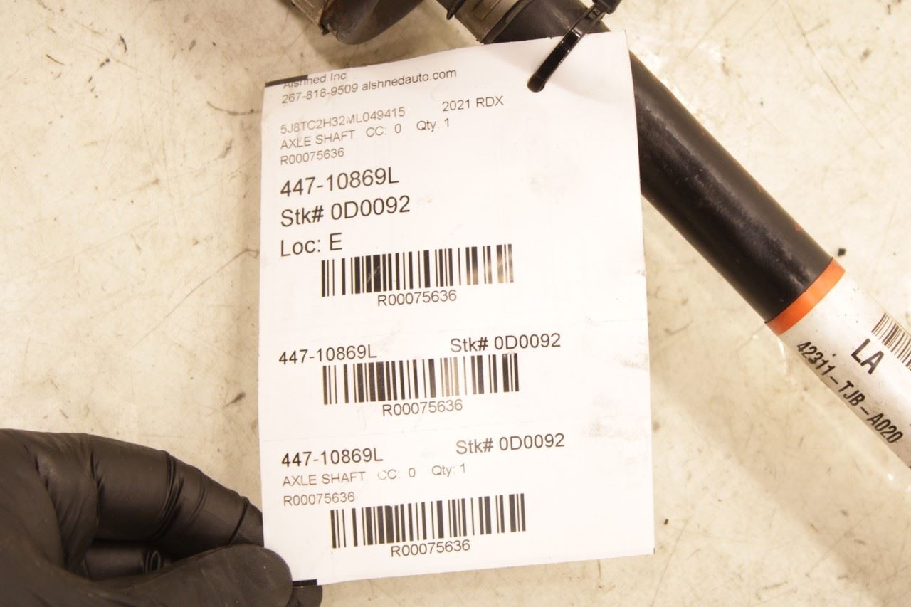 2019-25 Acura RDX SH-AWD Rear Left Side CV Axle Drive Half Shaft 42311-TJB-A020 - Alshned Auto Parts