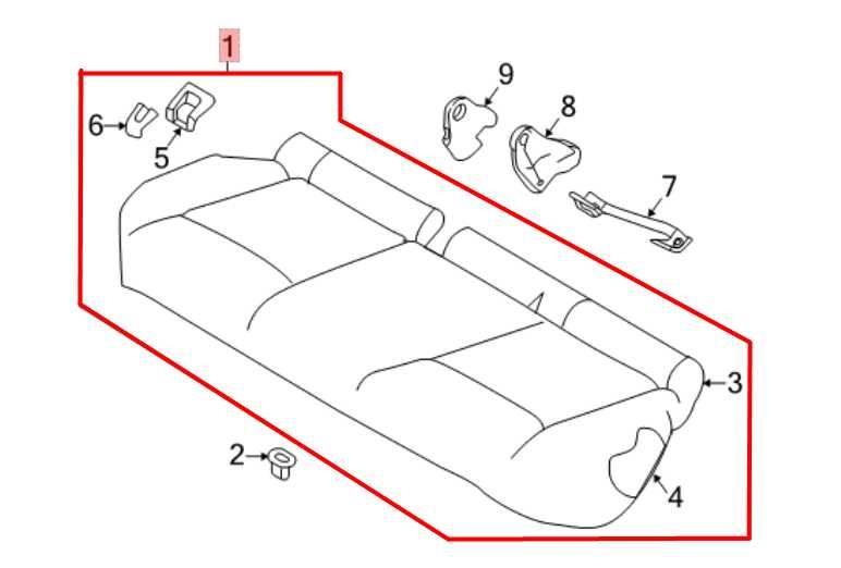 2017-2022 Nissan Rogue Sport SL 2.0L AWD Rear 2nd Row Seat Lower Bottom Cushion - Alshned Auto Parts