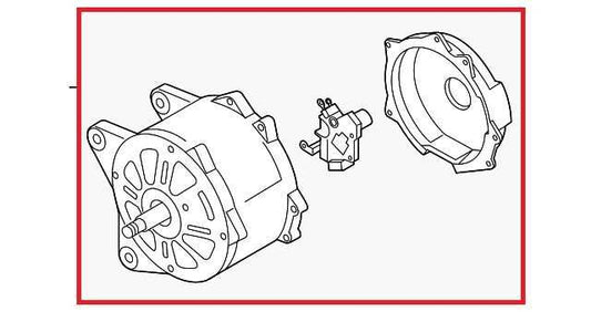 2014-2017 Volkswagen Passat SE 1.8L Alternator Generator 06K903024E OEM - Alshned Auto Parts