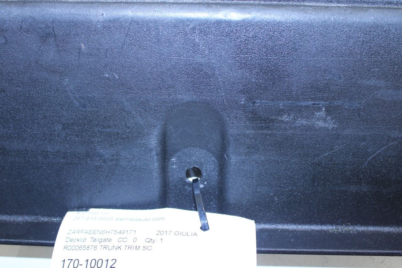 2017-2024 Alfa Romeo Giulia Ti AWD Trunk Sill Scuff Kick Plate Trim Cover Panel - Alshned Auto Parts