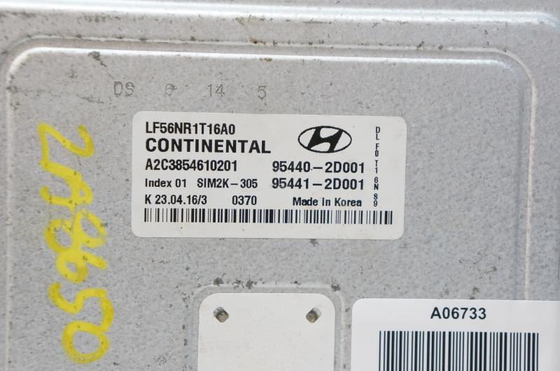 2015-2017 Hyundai Sonata 1.6L Transmission Control Module TCM 95440-2D001 OEM