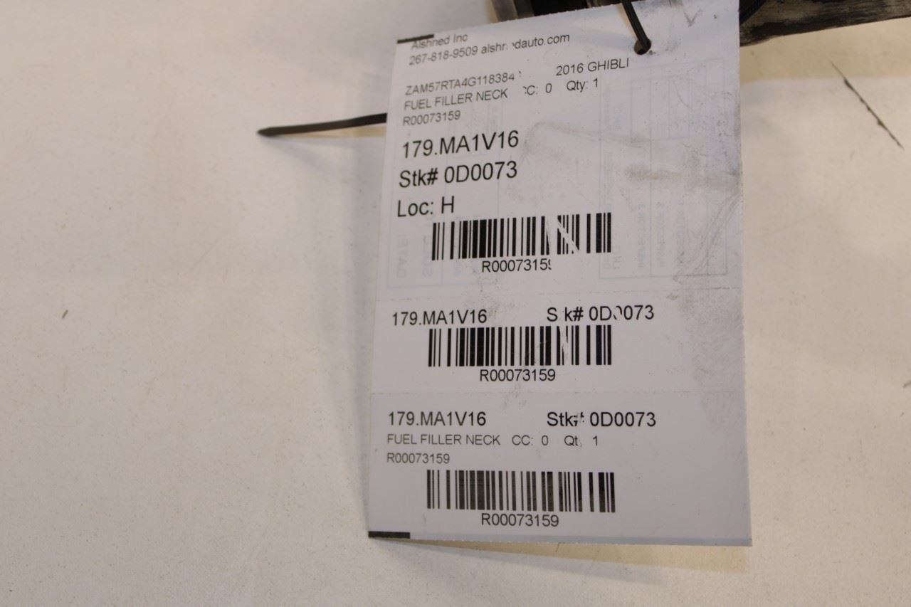 14-16 Maserati Ghibli S Q4 Fuel Filler Neck Hose Tube Pipe w/ Flex Hose *ReaD* - Alshned Auto Parts