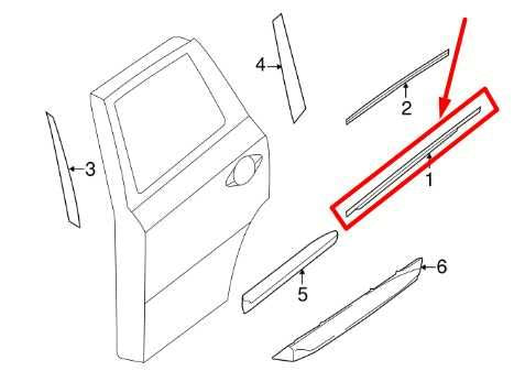 2014-20 Infiniti QX60 Rear Left Door Window Outside Belt Molding 82821-3JA0B OEM - Alshned Auto Parts
