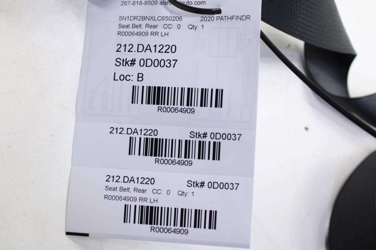 13-20 Nissan Pathfinder SV Rear LH Side 2nd Row Seat Belt Retractor 88845-9NP0B - Alshned Auto Parts