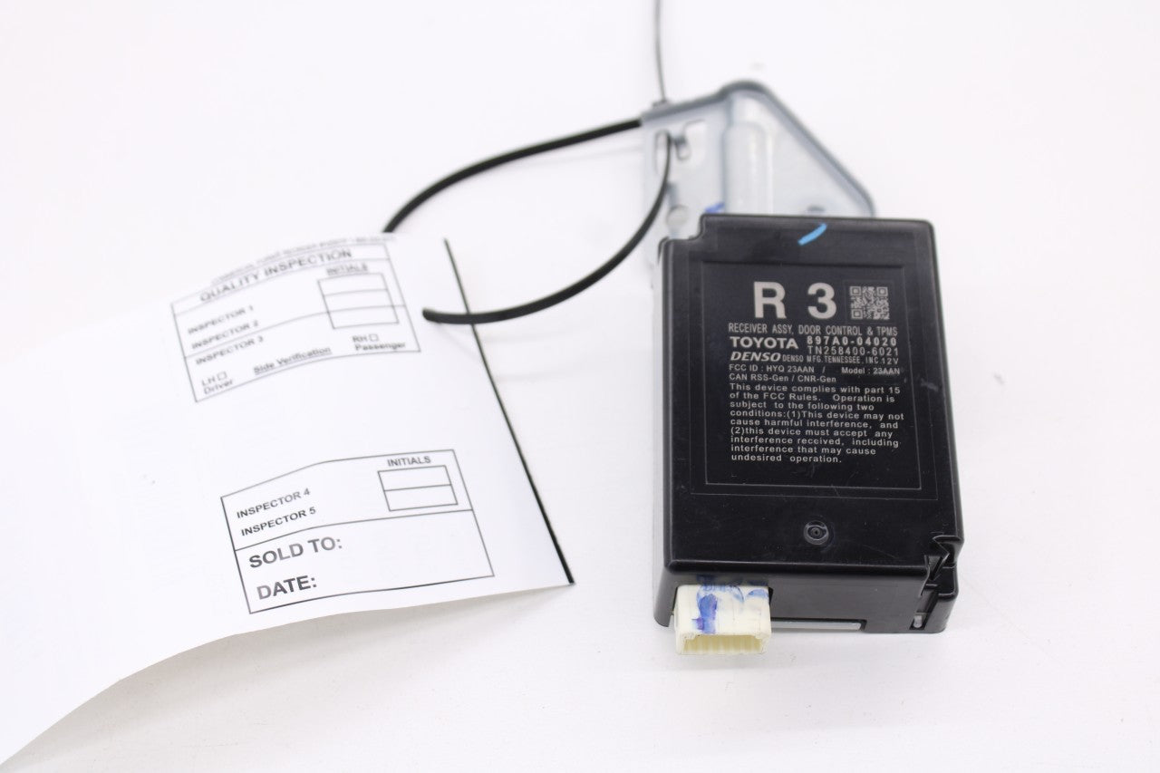 2015-2023 Toyota Tacoma SR5 3.5L Tire Pressure Monitoring System Receiver Module0