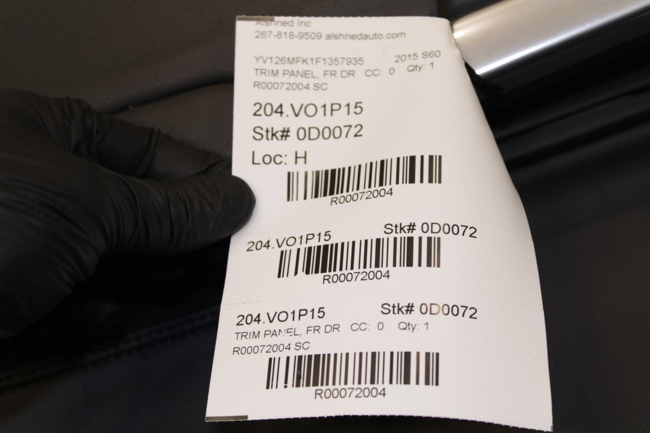 2014-2018 Volvo S60 T5 Premier Front Right Side Door Trim Panel 31366169 OEM - Alshned Auto Parts