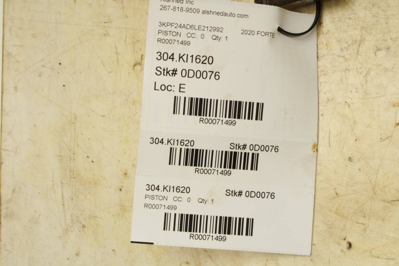 2014-2024 Kia Forte 2.0L Engine Piston 3 with Connecting Rod 23510-2E420 OEM - Alshned Auto Parts