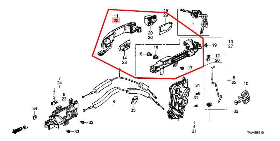 2018-2022 Honda Accord Front Left Side Door Exterior Handle 72181-TVA-A71ZE OEM - Alshned Auto Parts