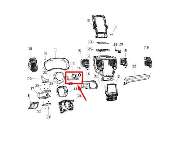 2019-24 Ram 1500 Engine Start Stop Ignition Switch Button w/ Trim 6BM55TX7AB OEM - Alshned Auto Parts