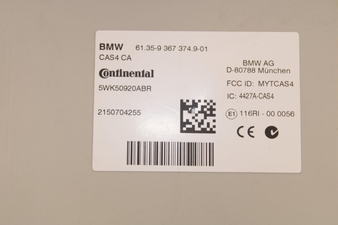 2011-17 BMW X3 xDrive28i Anti Theft Locking Computer Control Module 61359367374 - Alshned Auto Parts
