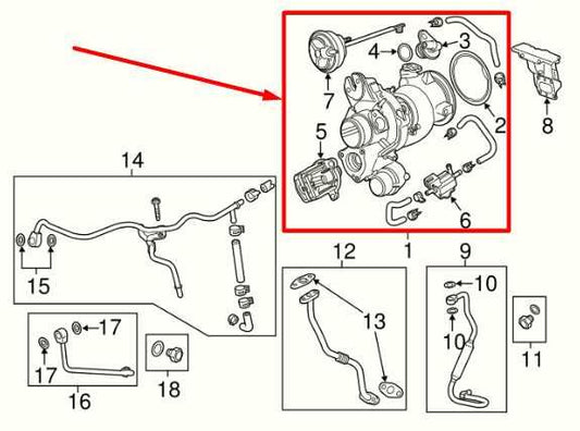 2023-2024 GMC Terrain Denali 1.5L AWD Engine Turbocharger 7K 25205782 OEM - Alshned Auto Parts