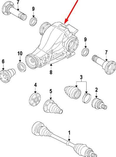 2012-2018 Audi A7 Premium 3.0L AWD Rear Axle Differential Carrier 0BC500044D OEM1