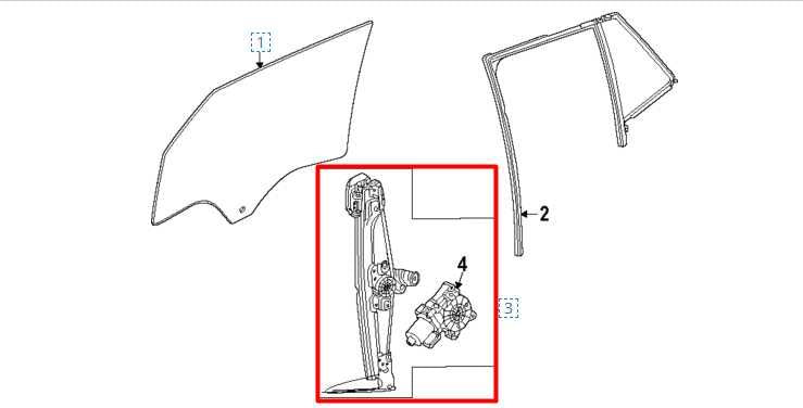 24-25 Chevrolet Trax Rear Left Side Door Window Regulator w/ Motor 42896014 OEM - Alshned Auto Parts