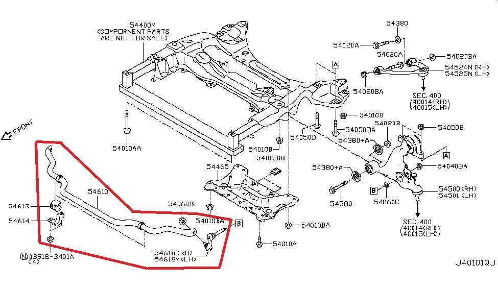 14-24 Infiniti Q50 Premium RWD Front Suspension Stabilizer Sway Bar 54610-4GA0A - Alshned Auto Parts