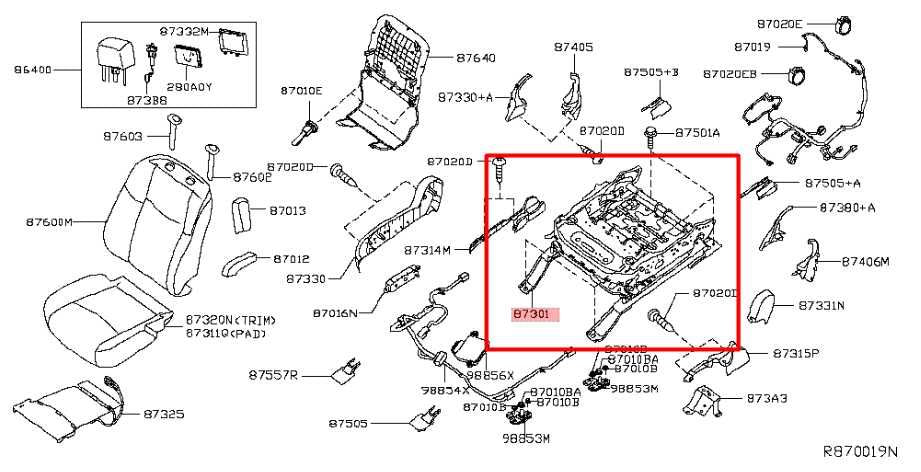 16-20 Infiniti QX60 3.5L Front Seat Passenger Right Side Adjustment Track Frame - Alshned Auto Parts