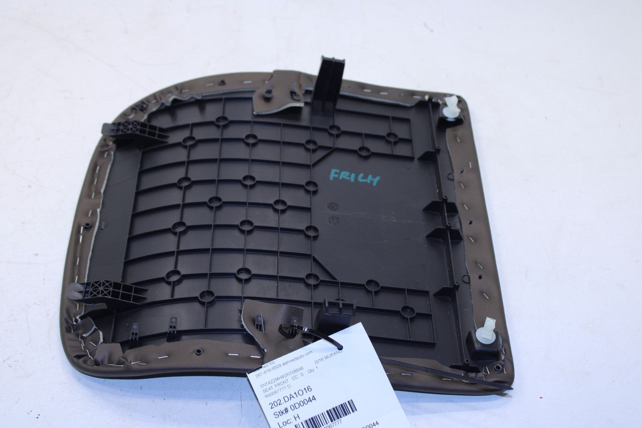 2015-19 Nissan Murano Platinum Front Driver Left Side Seat Back Trim Cover Panel - Alshned Auto Parts
