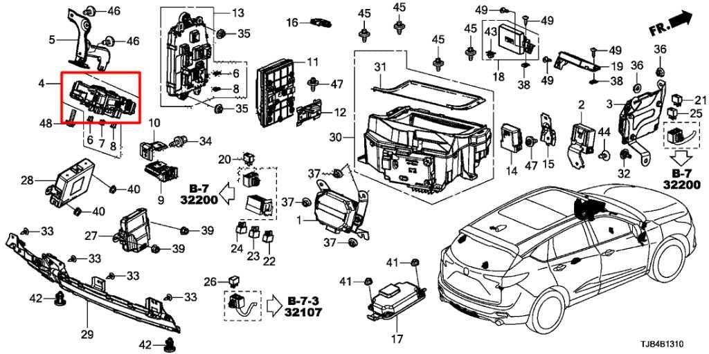 19-21 Acura RDX SH-AWD 2.0L AWD Cabin Instrument Panel Fuse Relay Junction Block - Alshned Auto Parts