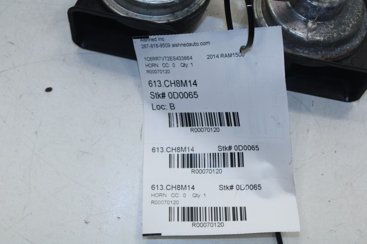 2014-2017 RAM 1500 Crew Cab Laramie High and Low Dual Tone Note Horn w/ Bracket - Alshned Auto Parts